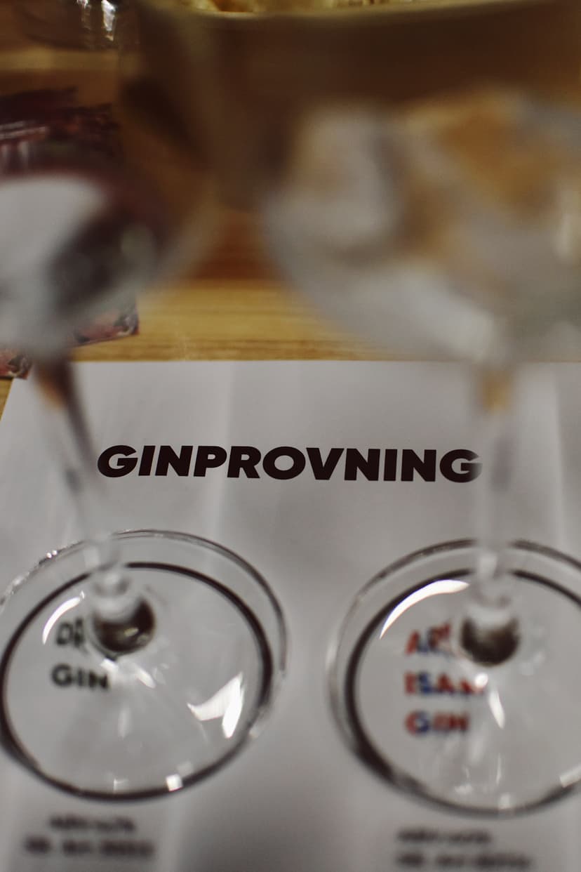 Gin tasting